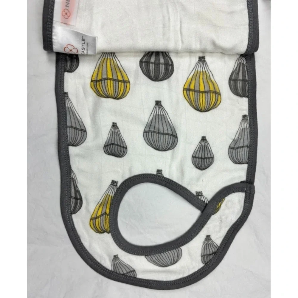 Baby Hooded Bath Towel Bamboo Washcloth 3 Bib Lot‎ Bicycle Unisex Rayon Soft Lot